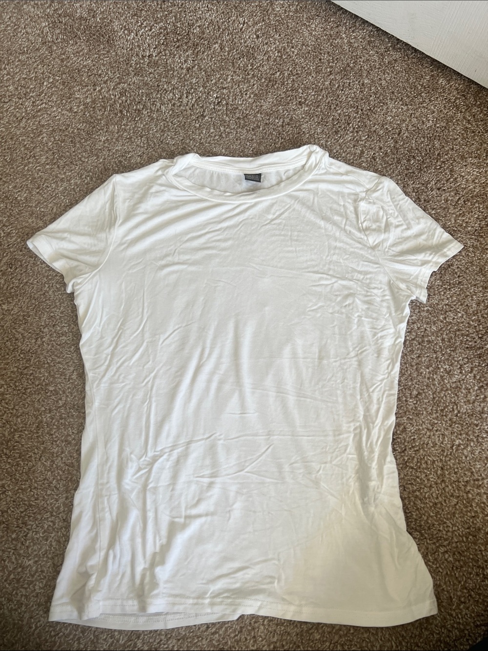 SHEIN White Short Sleeve Crewneck Tee